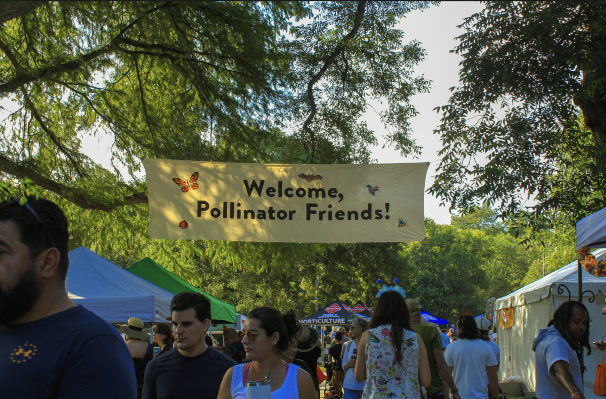 People and pollinators alike flood Brackenridge Park